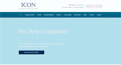 Desktop Screenshot of icon-intl.com