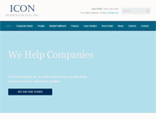 Tablet Screenshot of icon-intl.com